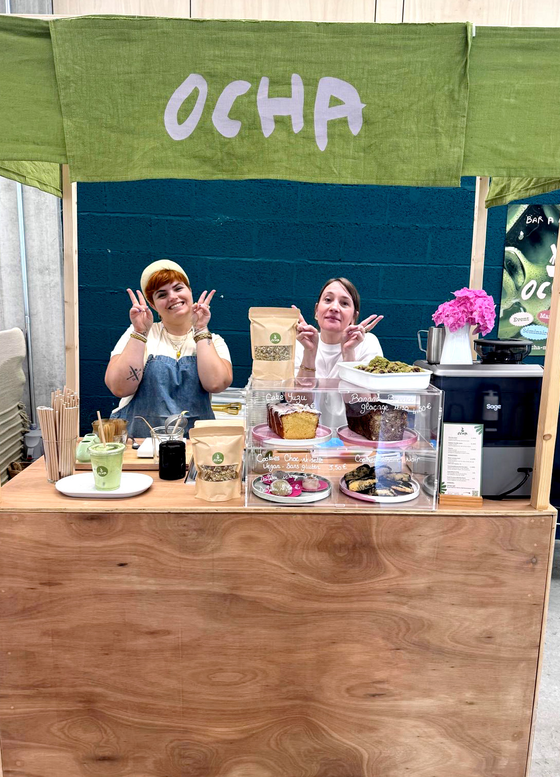 Ocha Matcha Lab au Miwa Festival Toulouse avec matcha latte et pâtisseries japonaises